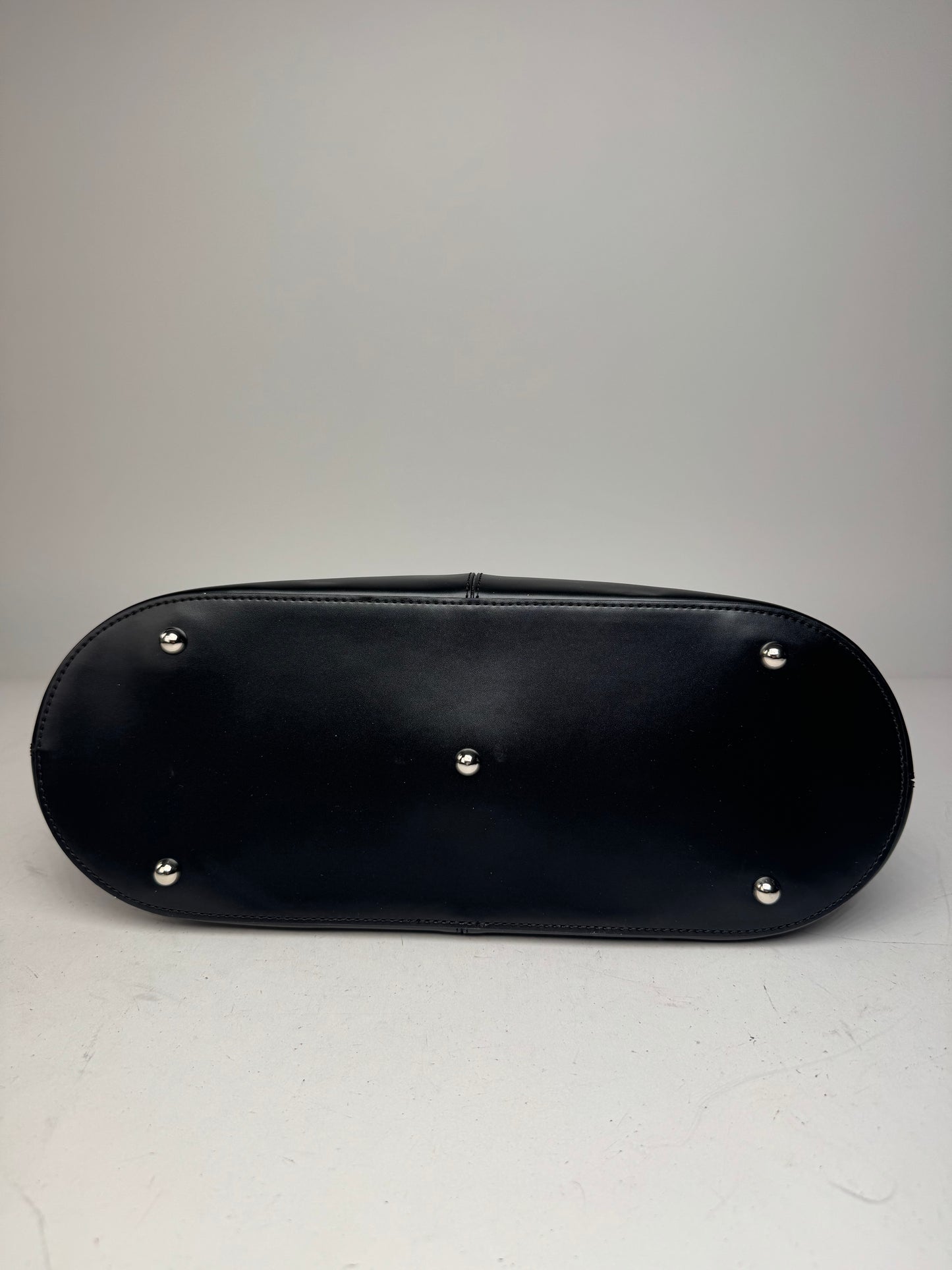 Vintage Courreges Leather Bag Black