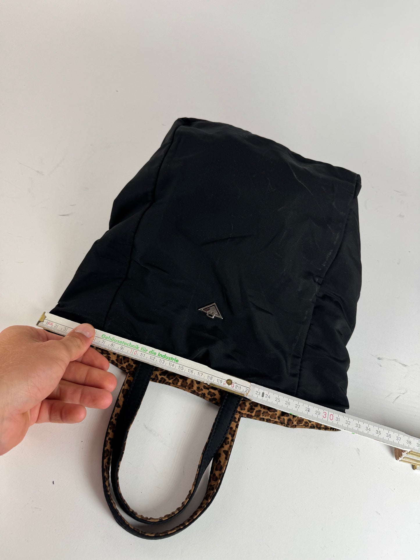 Vintage bottega Veneta Reversible shopper black brown Leo