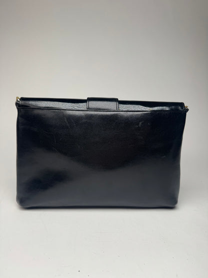 Vintage Givenchy 4G Patent leather bag black
