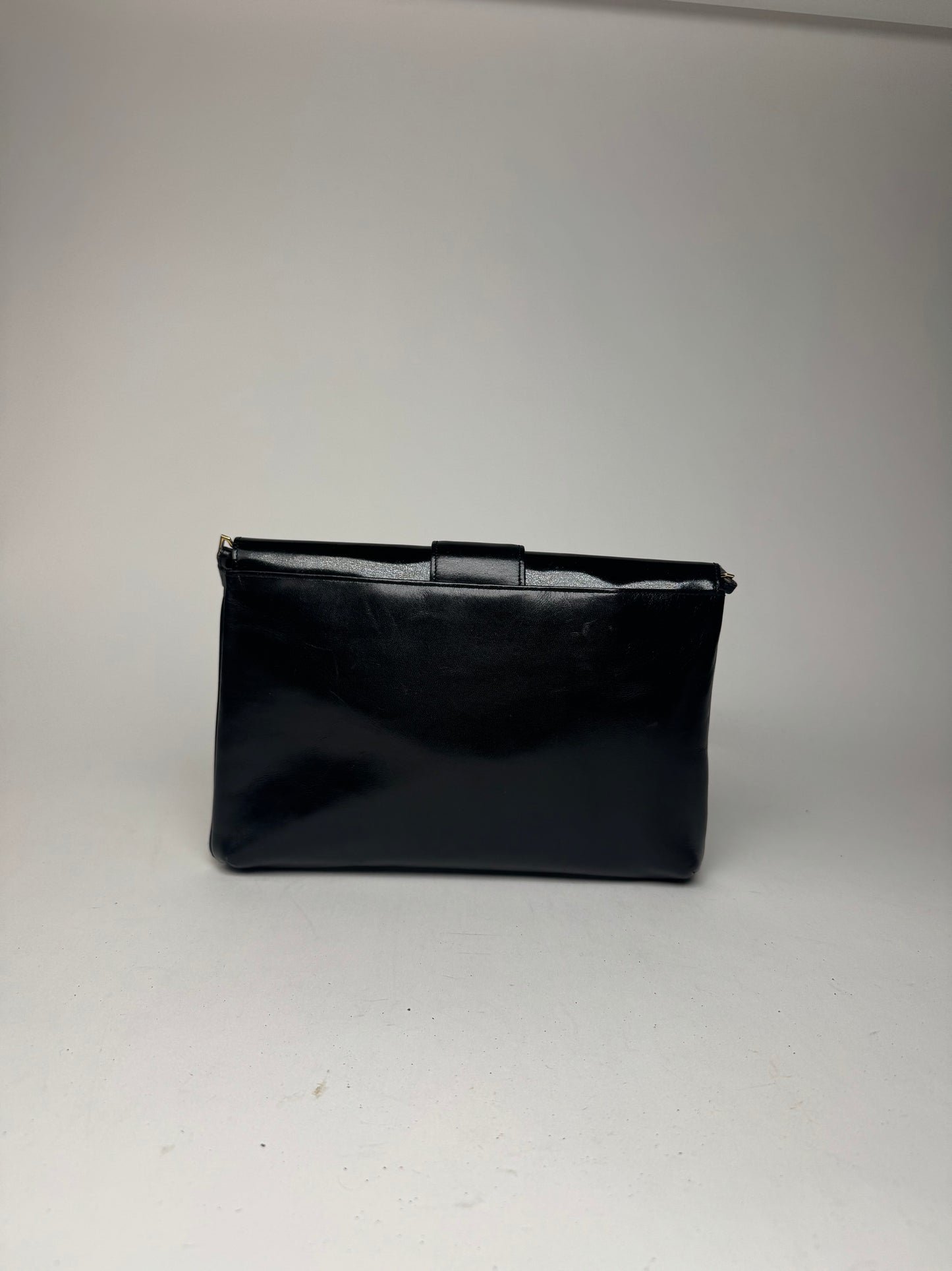 Vintage Givenchy 4G Patent leather bag black