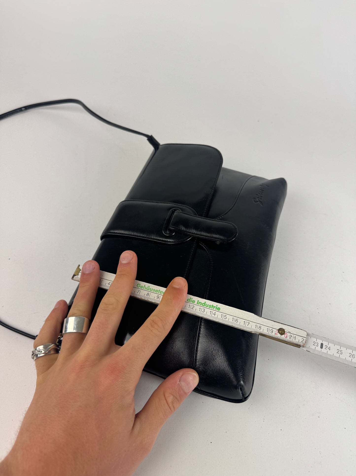 Vintage Givenchy 4G Patent leather bag black