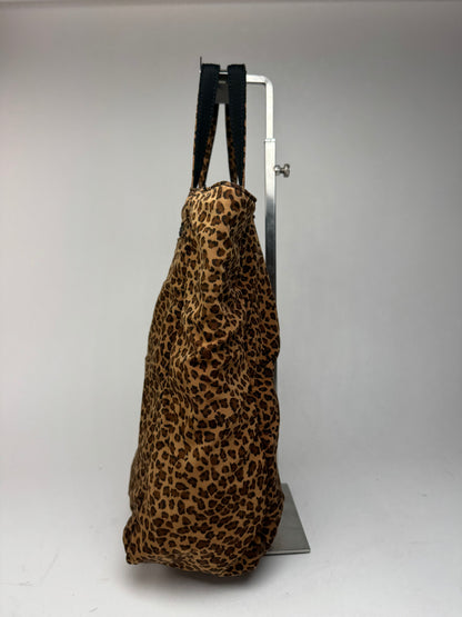 Vintage bottega Veneta Reversible shopper black brown Leo