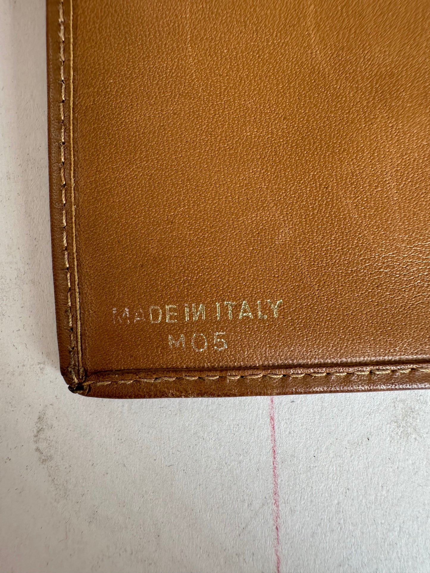 Vintage Celine Paris Macadam Triomphe Monogram Coated Canvas Long Wallet Brown