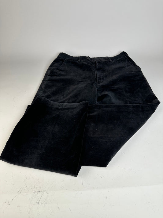 Vintage Dior Velvet Trousers Black M