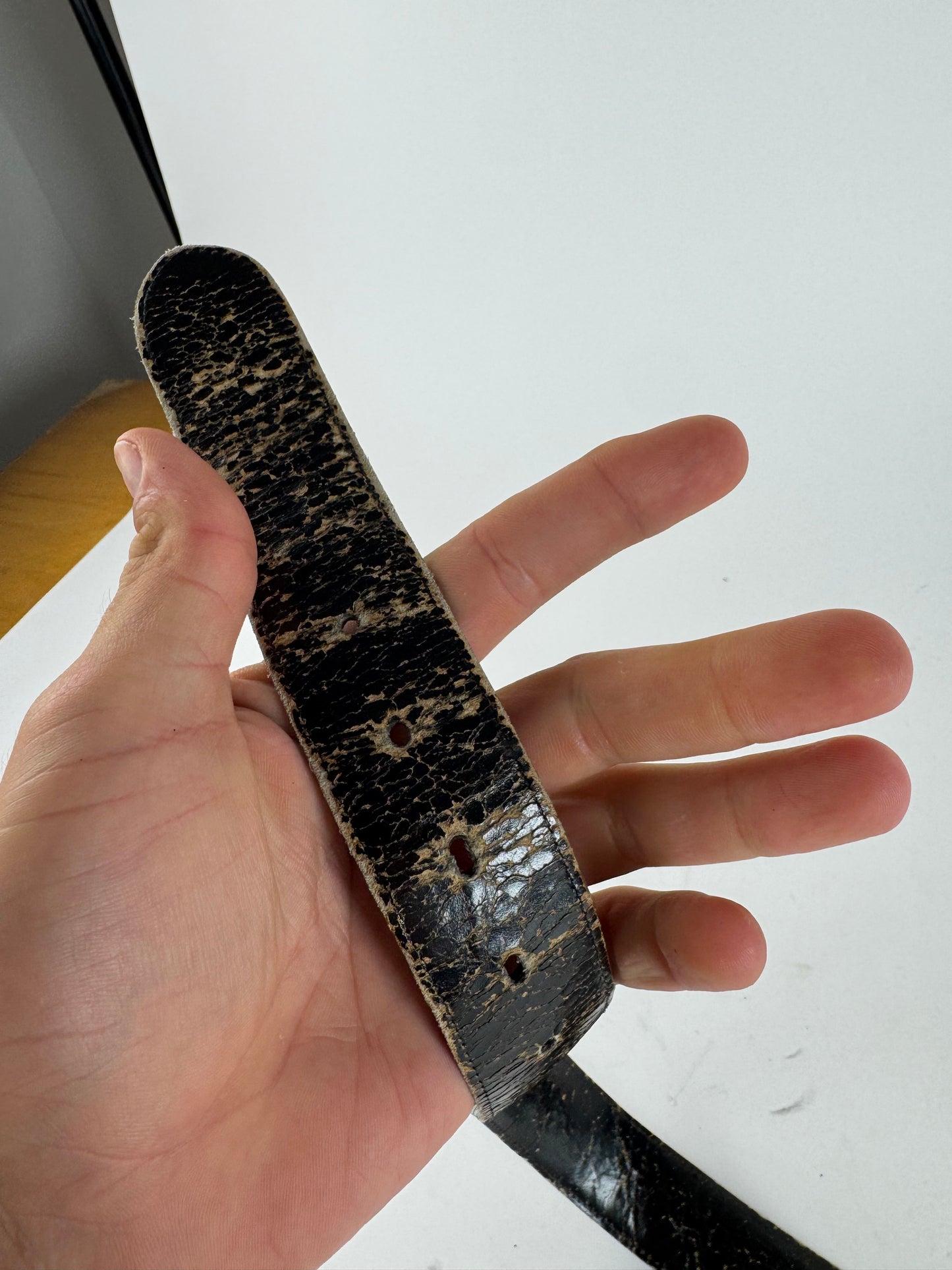 Vintage Celine Paris Crocodile Leather belt brown