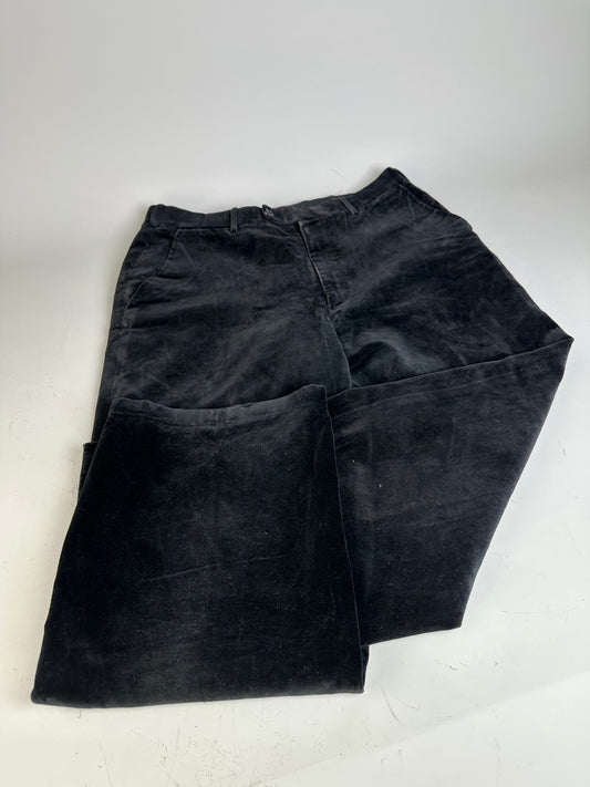 Vintage Dior Velvet Trousers Black M