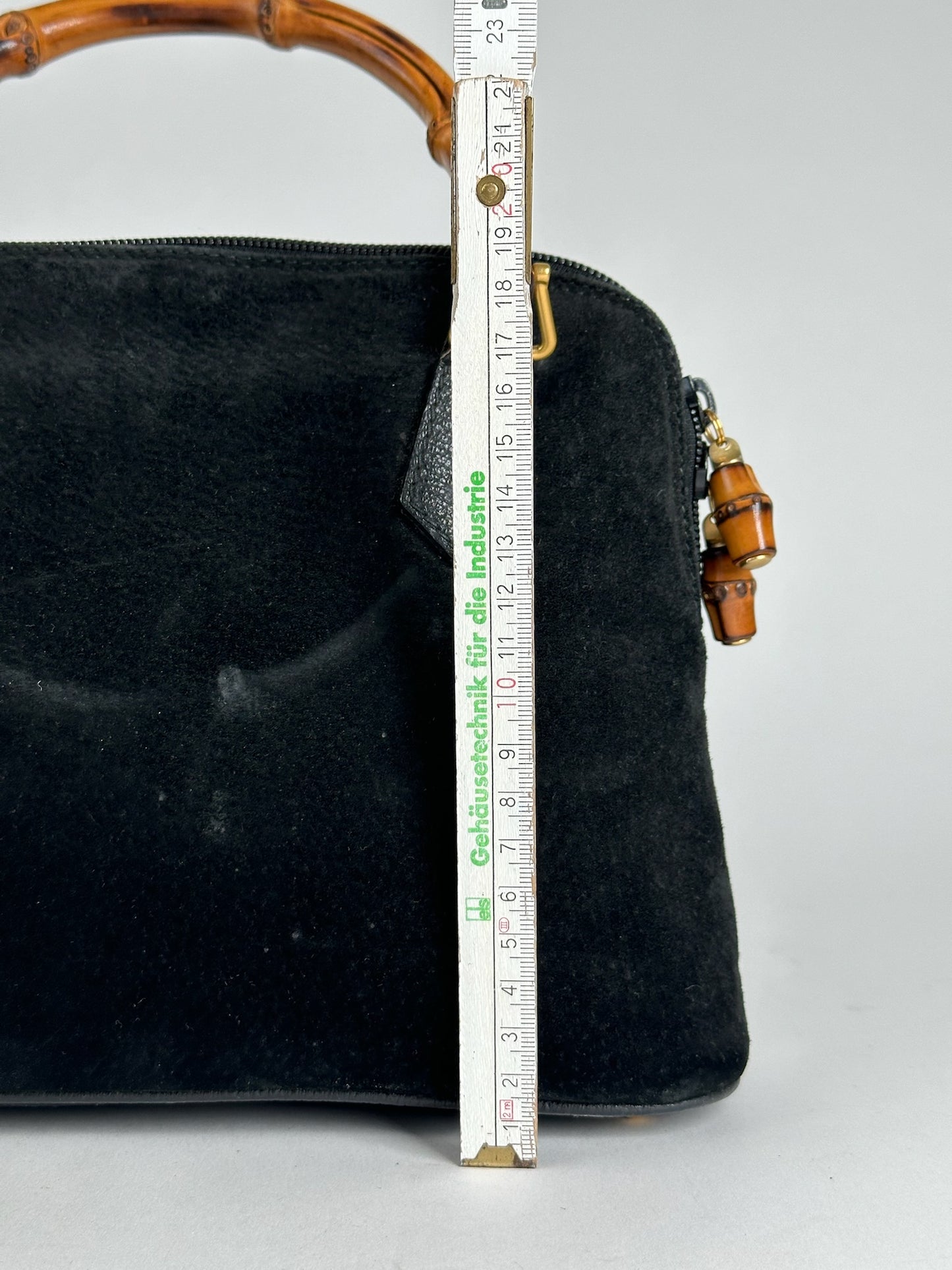 Vintage Gucci Suede Leather bag black