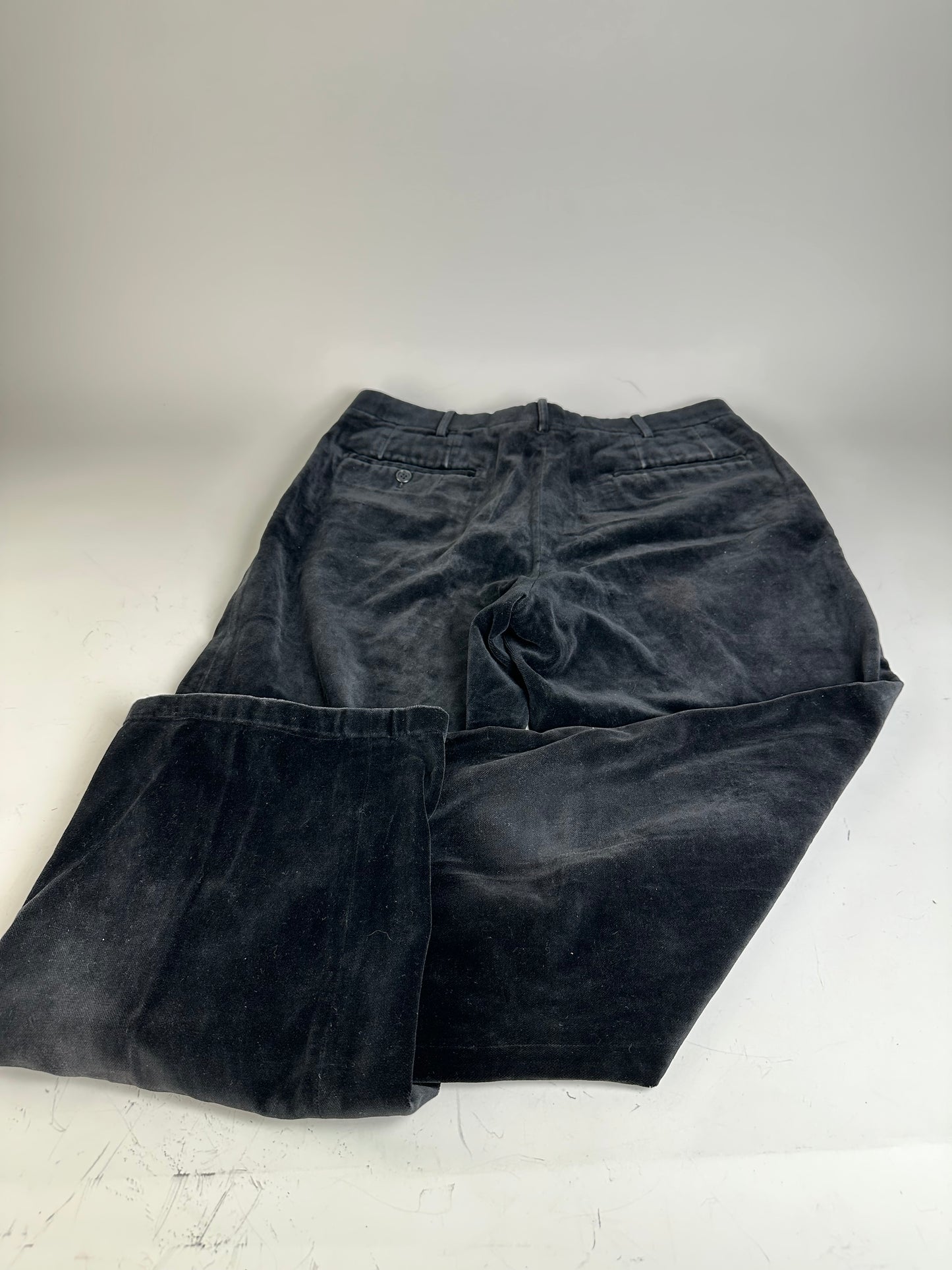 Vintage Dior Velvet Trousers Black M