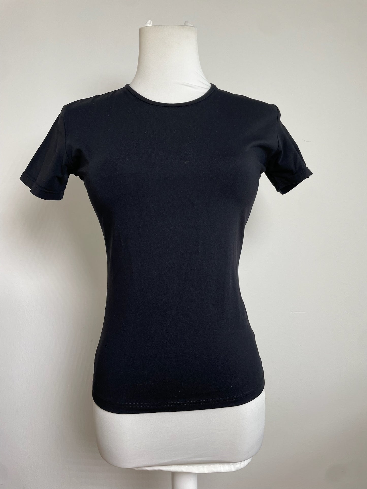 Vintage Fendi Cotton T Shirt Black