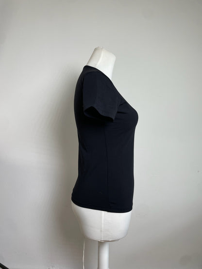 Vintage Fendi Cotton T Shirt Black