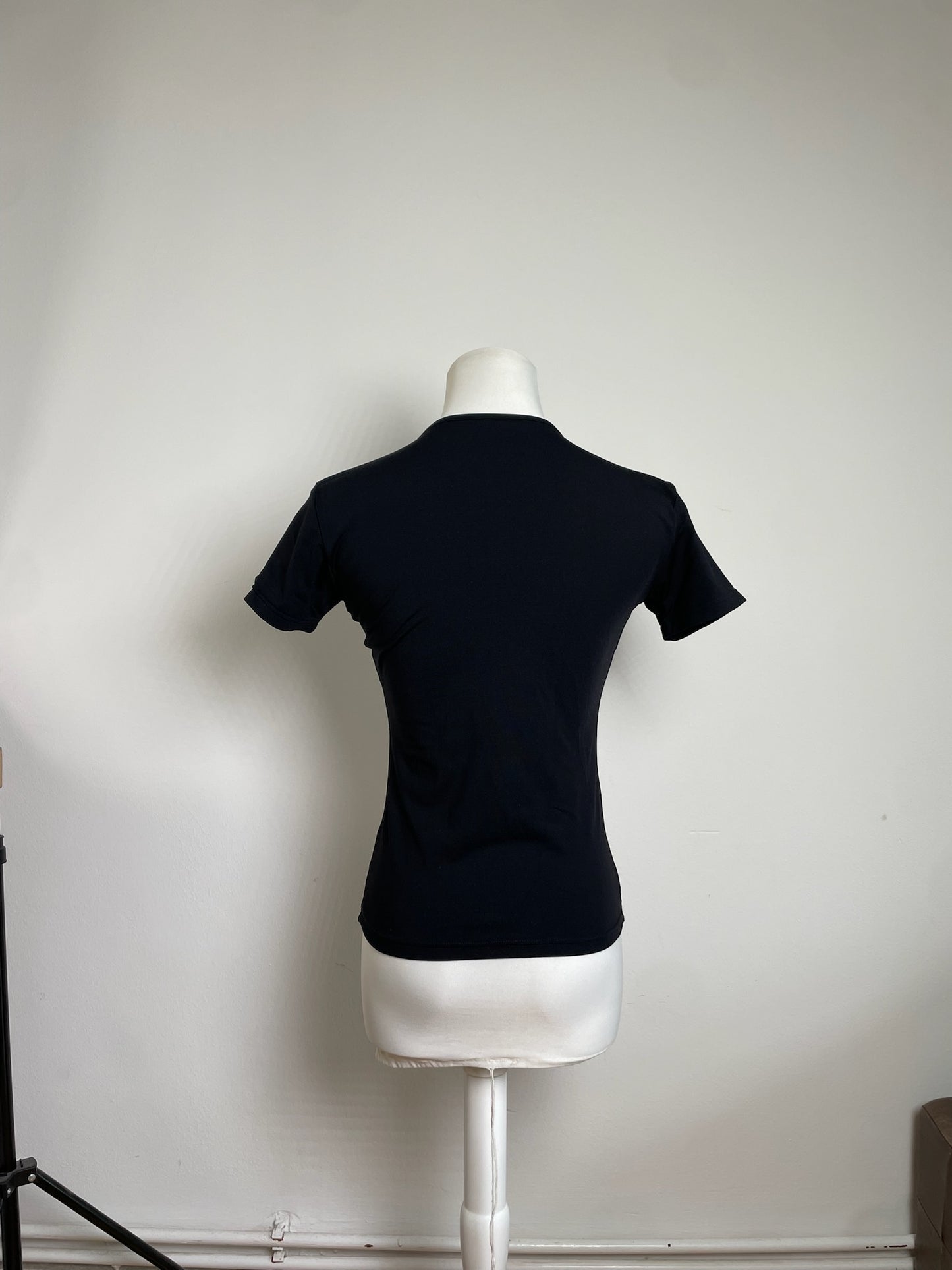 Vintage Fendi Cotton T Shirt Black