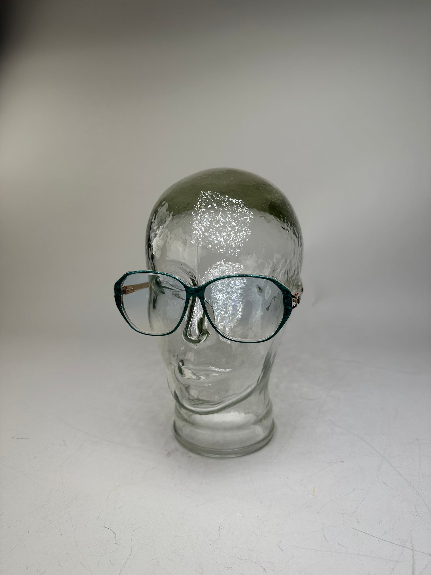 Vintage Celine Acetate Eyeglasses Teal Gold Early 2000s