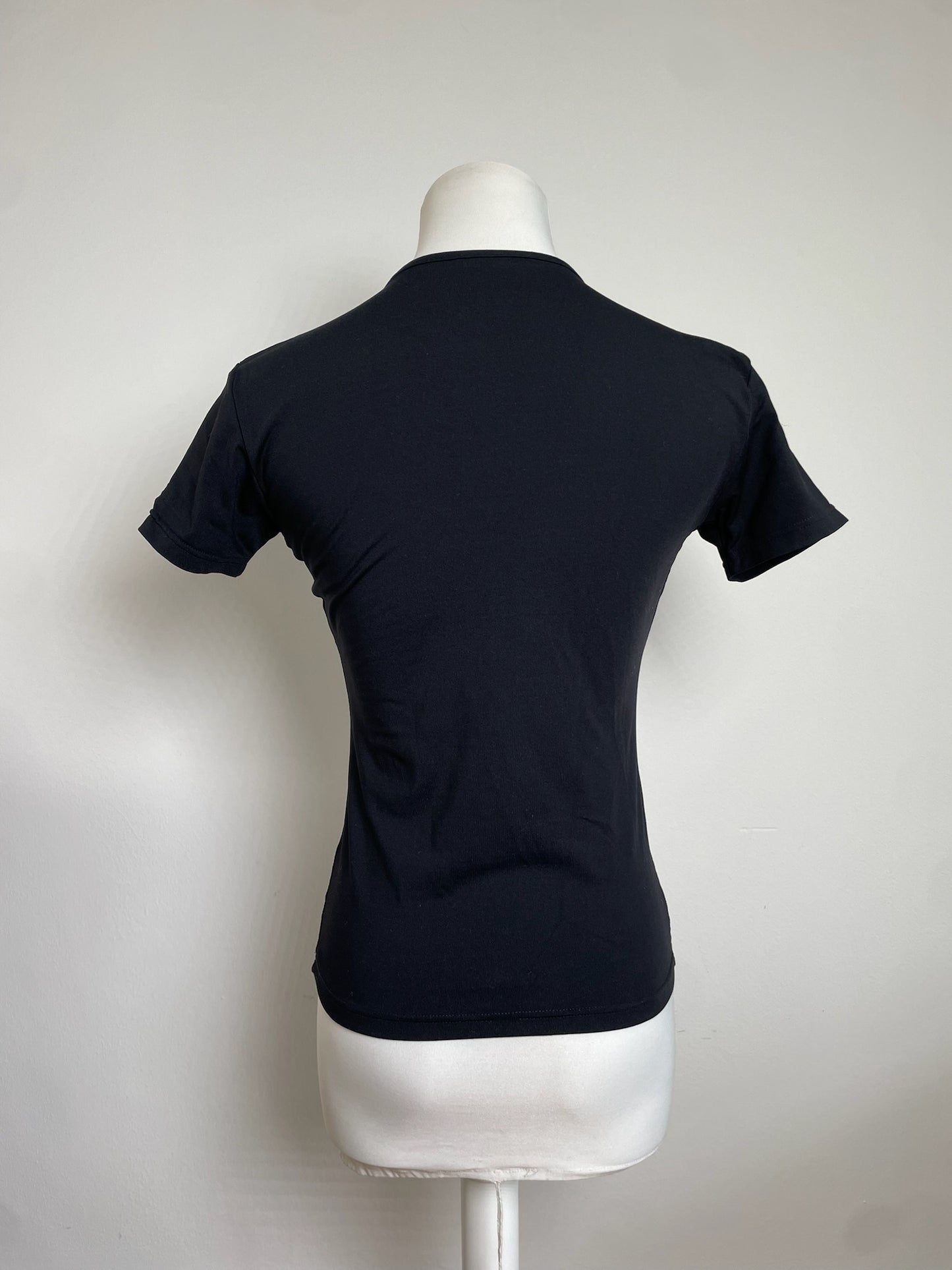 Vintage Fendi Cotton T Shirt Black