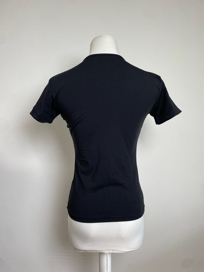 Vintage Fendi Cotton T Shirt Black