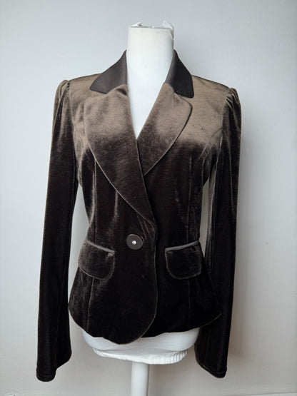 Vintage Courreges Velvet Blazer brown 40/L
