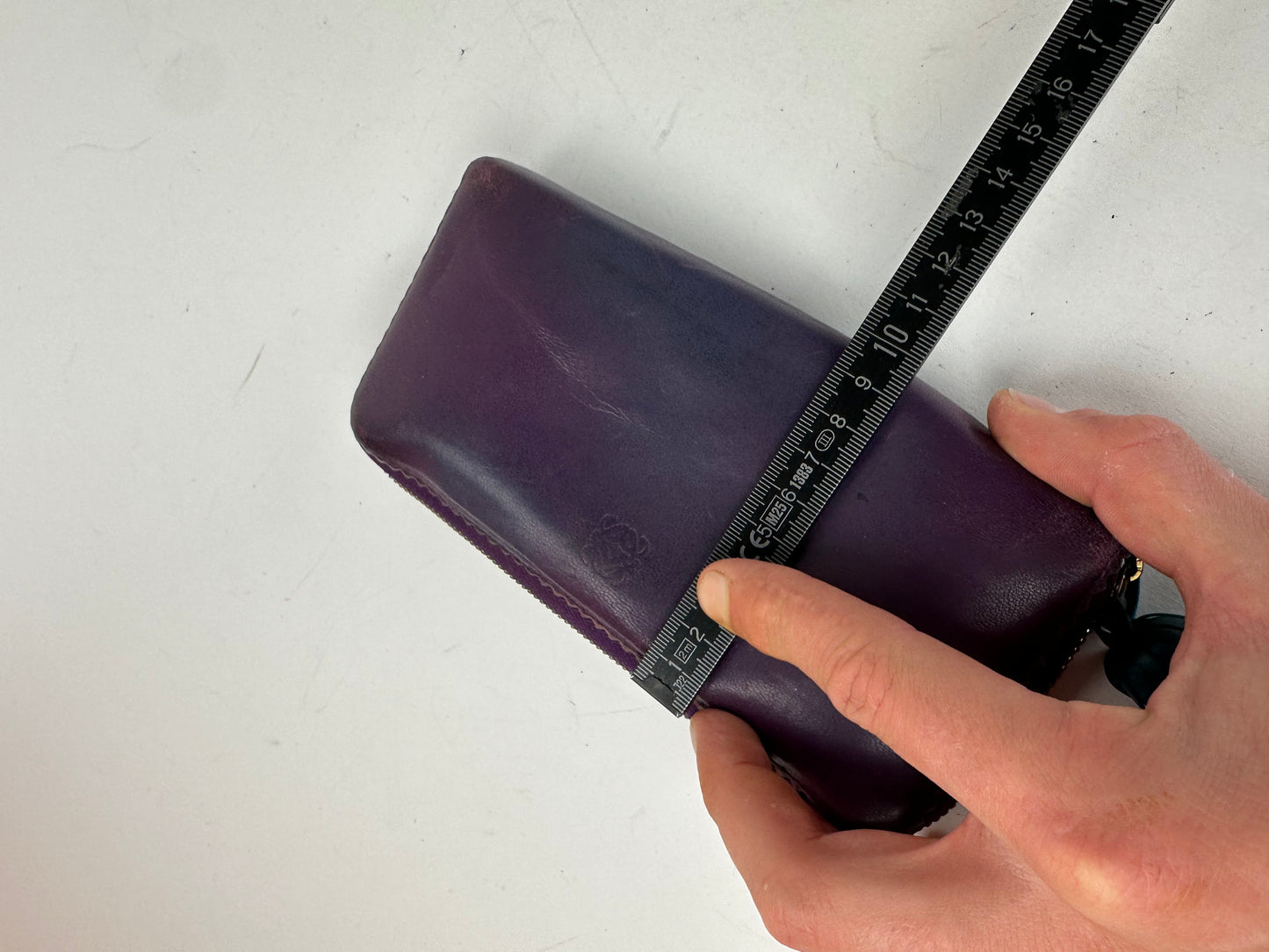 Vintage Loewe Madrid Long Leather Wallet Purple