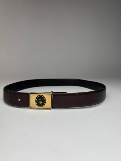 Vintage Dior Leather belt brown