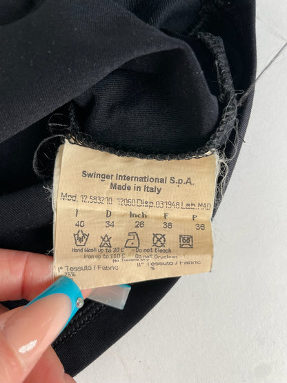 Vintage Fendi Cotton T Shirt Black