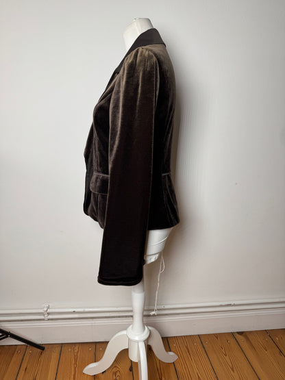 Vintage Courreges Velvet Blazer brown 40/L