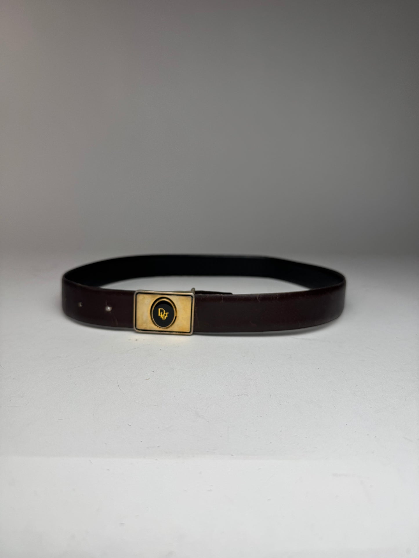 Vintage Dior Leather belt brown