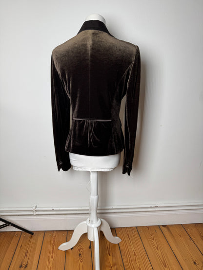Vintage Courreges Velvet Blazer brown 40/L