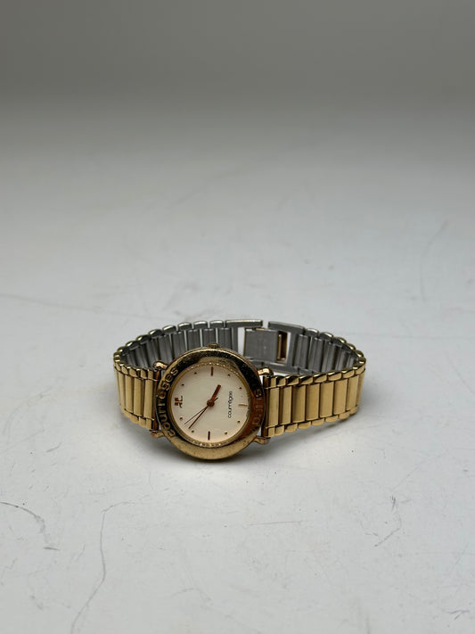 Vintage Courreges Bracelet Watch Gold Silver c. 1990s