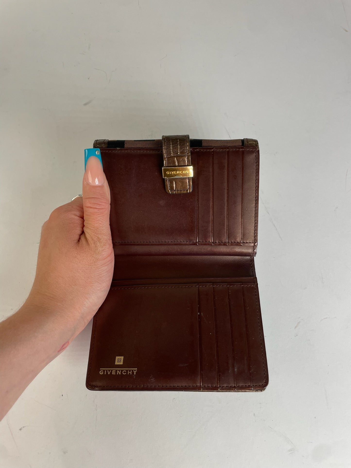 Vintage Givenchy Leather Wallet Brown