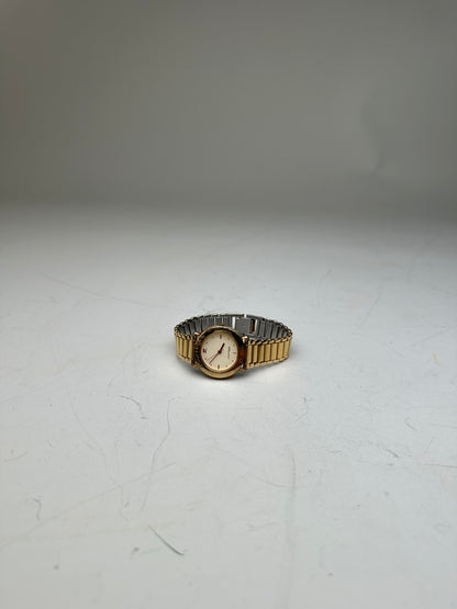 Vintage Courreges Bracelet Watch Gold Silver c. 1990s