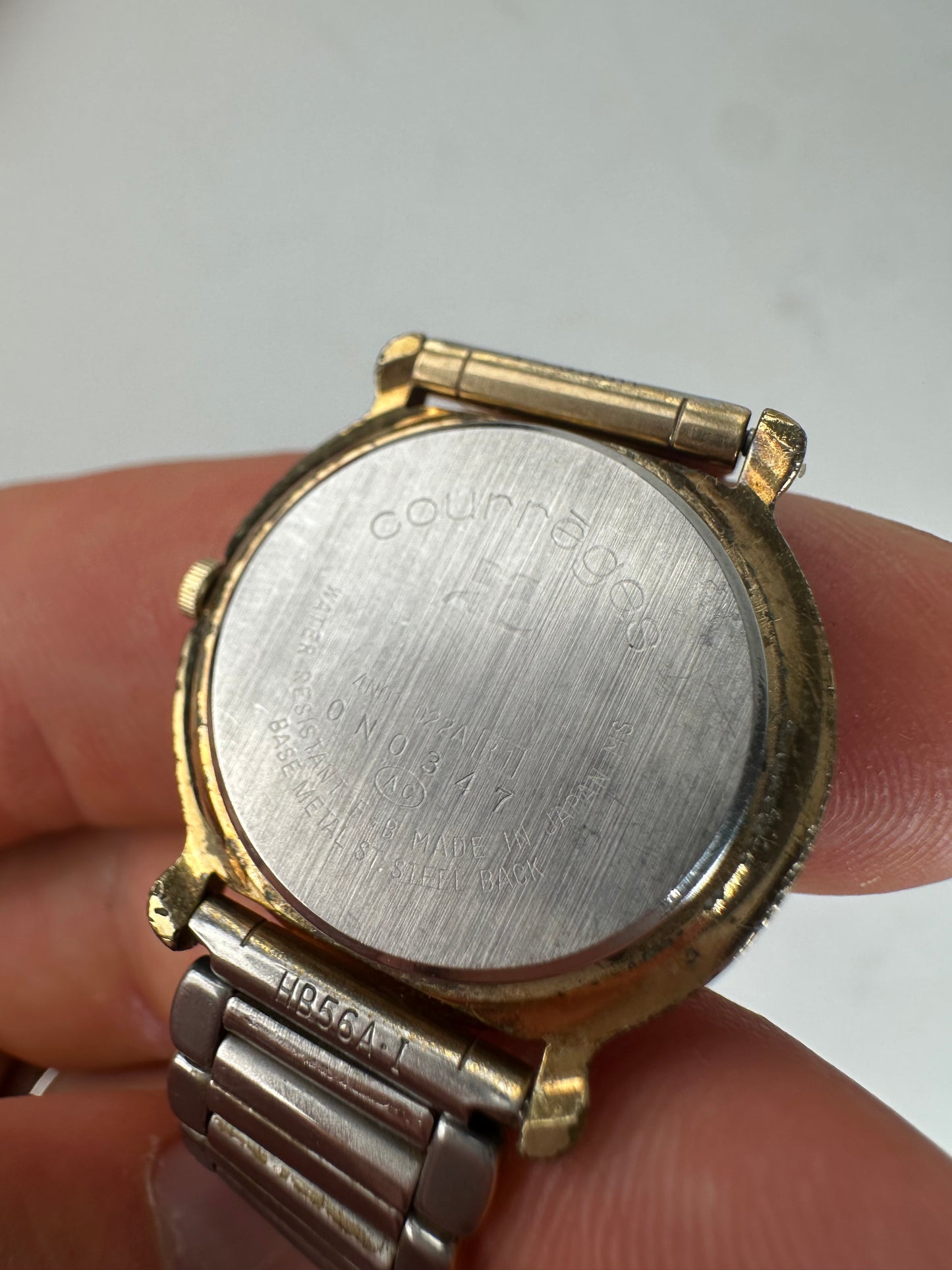 Vintage Courreges Bracelet Watch Gold Silver c. 1990s