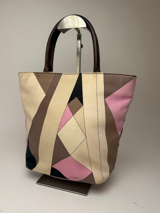 Sac à main vintage Emilio Pucci multicolore
