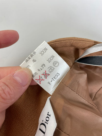 Vintage Dior Wool Skirt Tan M