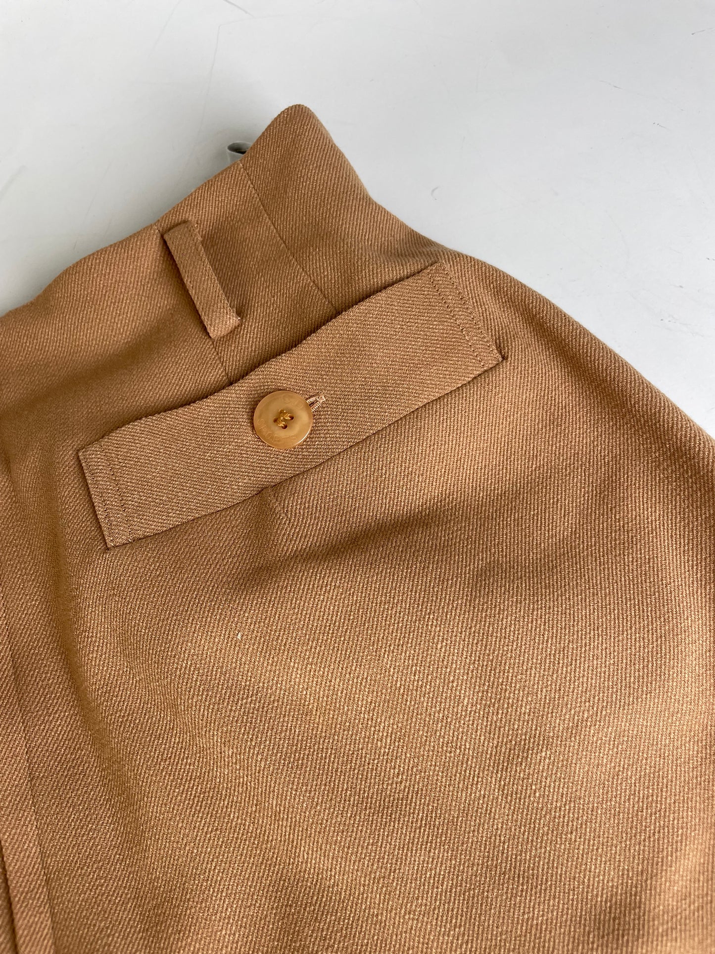 Vintage Dior Wool Skirt Tan M