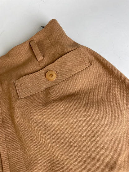 Vintage Dior Wool Skirt Tan M