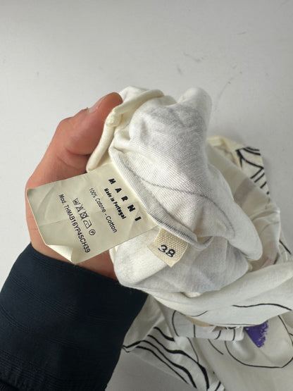 Vintage Marni Top White Black 38/M