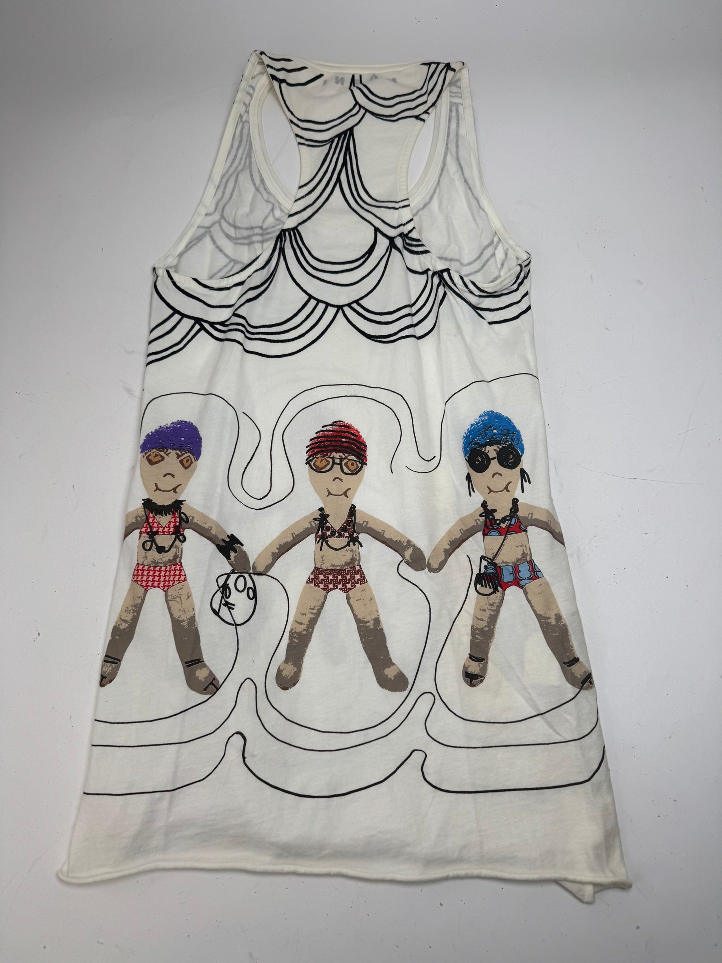 Vintage Marni Top White Black 38/M