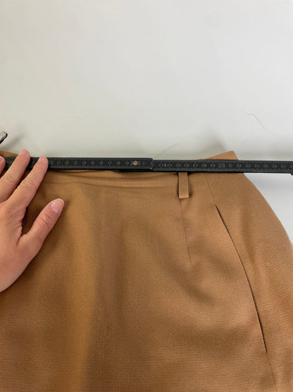 Vintage Dior Wool Skirt Tan M