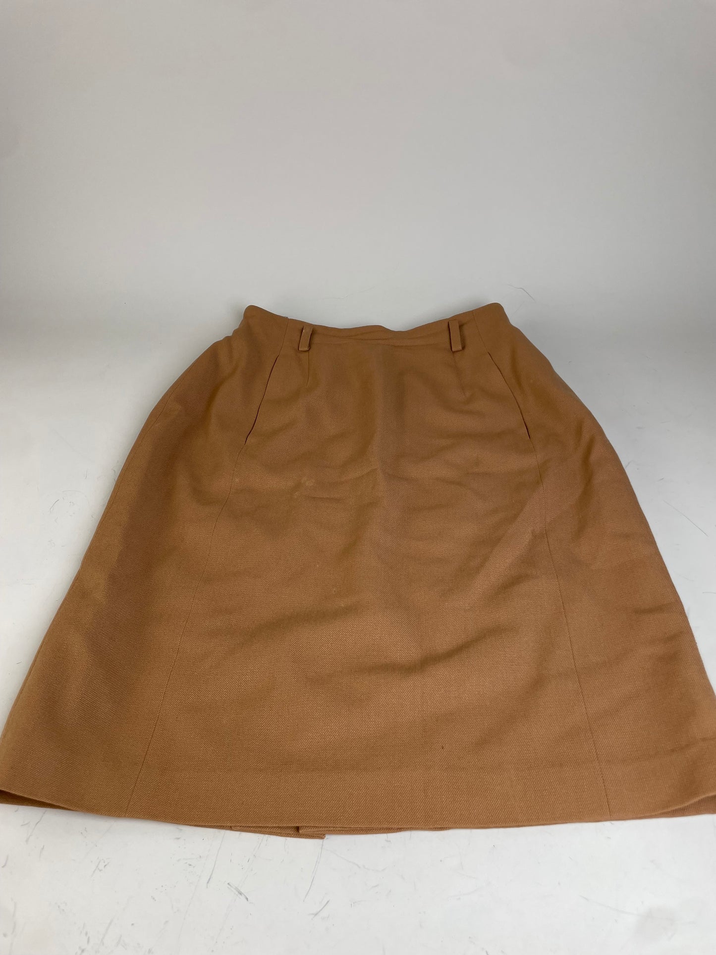 Vintage Dior Wool Skirt Tan M