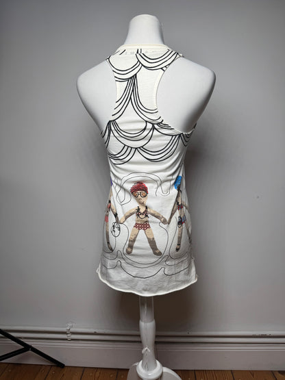 Vintage Marni Top White Black 38/M