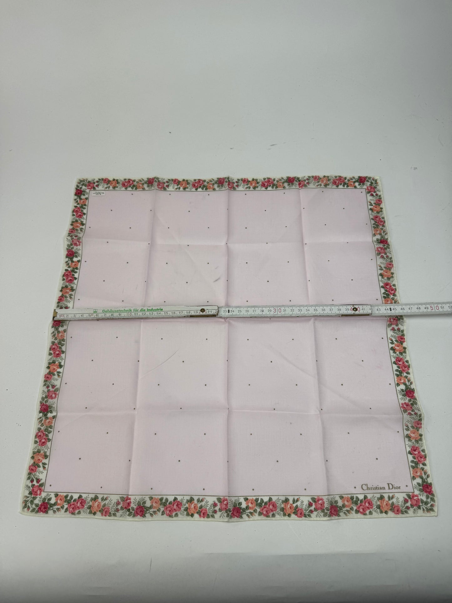 Vintage Dior Floral Scarf pink