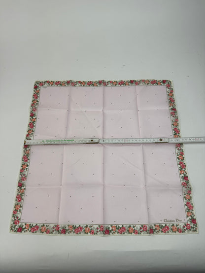 Vintage Dior Floral Scarf pink