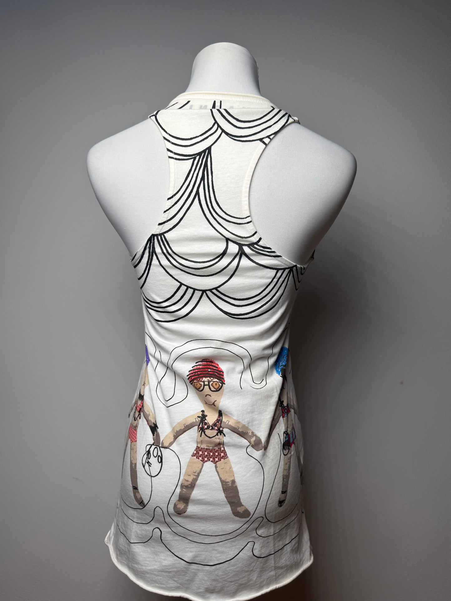 Vintage Marni Top White Black 38/M