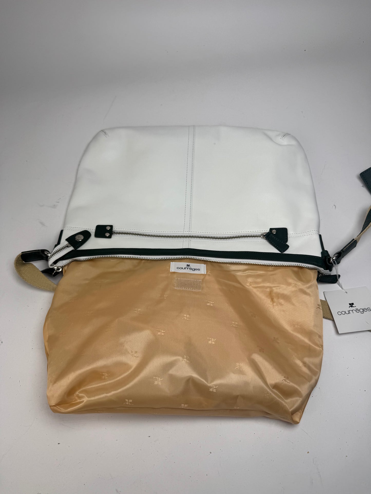 Vintage Courreges Leather Bag White
