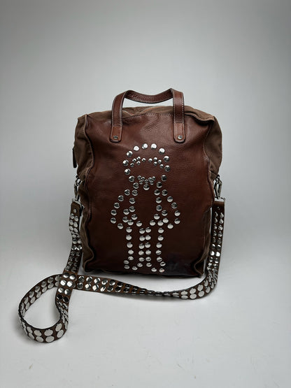 Vintage Marni 2way Leather bunny bag brown