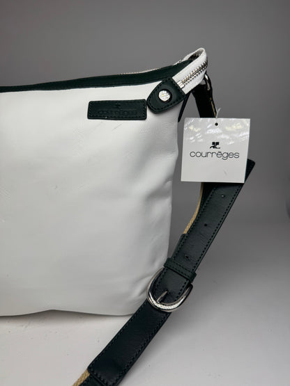 Vintage Courreges Leather Bag White