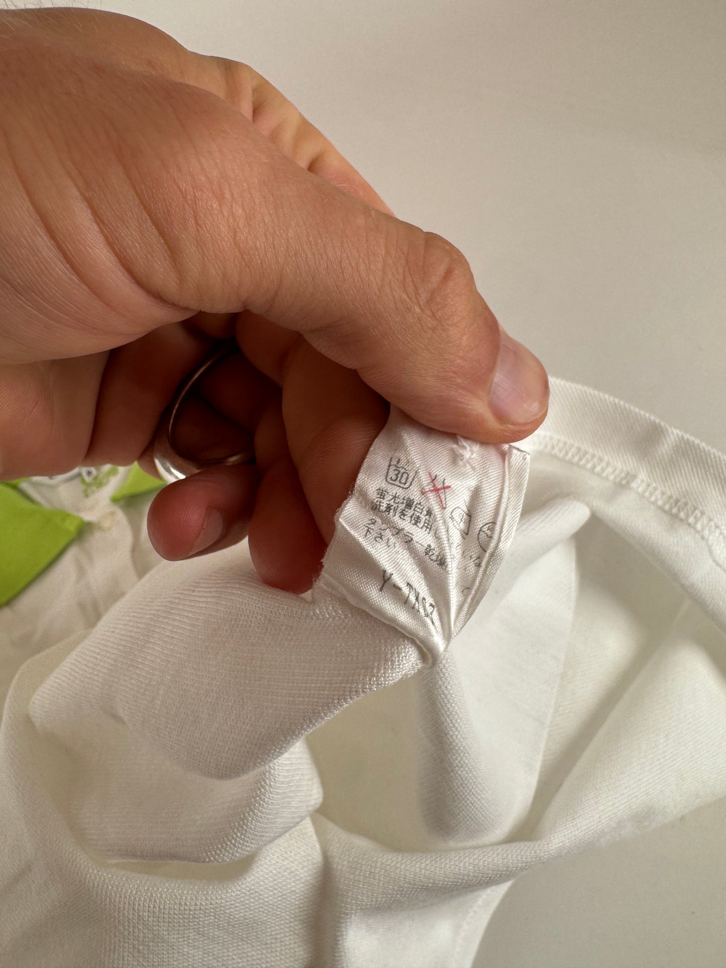 Vintage Dior Polo Shirt White Green M