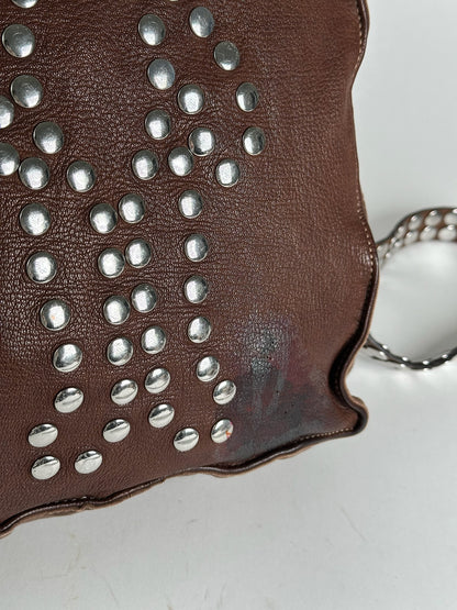 Vintage Marni 2way Leather bunny bag brown