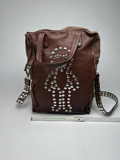 Vintage Marni 2way Leather bunny bag brown