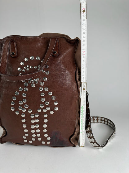 Vintage Marni 2way Leather bunny bag brown