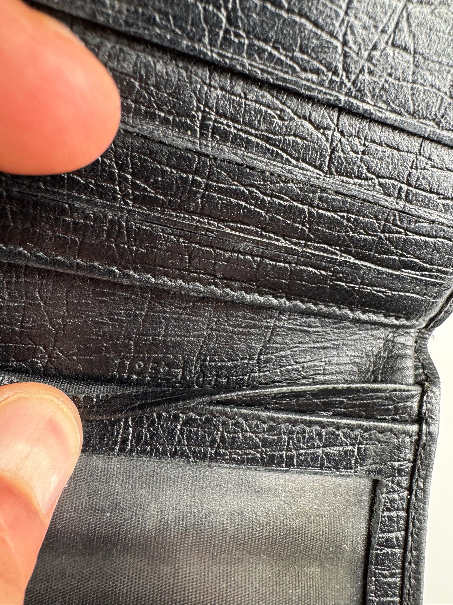 Vintage Gucci Monogram wallet black brown