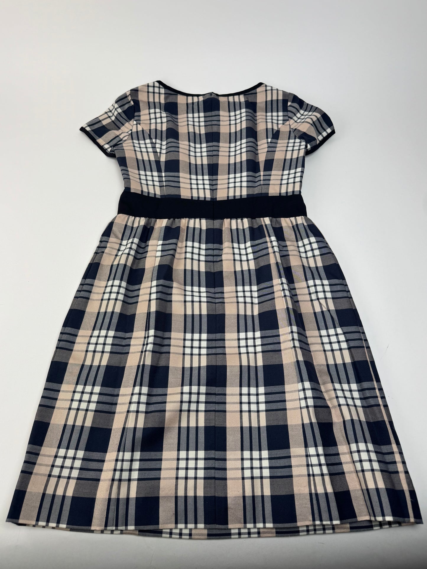 Vintage Courreges Checked Dress White Grey Black